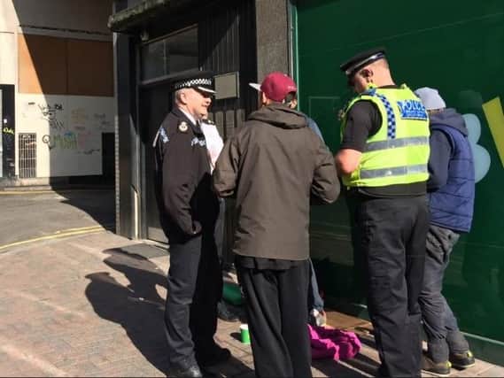 Begging and rough sleepers are among the issues addressed today as part of Operation Duxford
