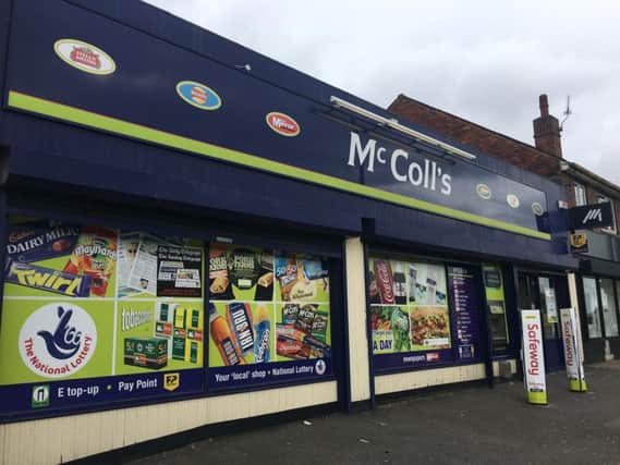 The McColls store on Barnsley Road in Sheffield Lane Top.