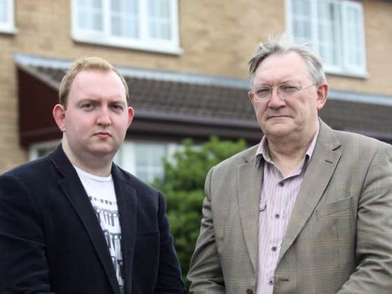 David Bradford and his son Adam, with whom he has campaigned for tighter gambling regulations