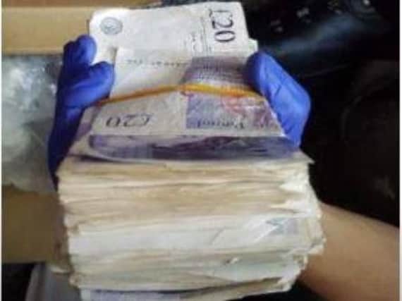 Cash seized as part of Operation Duxford
