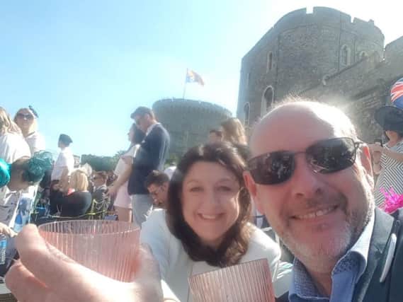 Paul and Amanda at Windsor Castle.