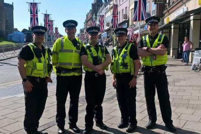 Officers from South Yorkshire Police in Windsor