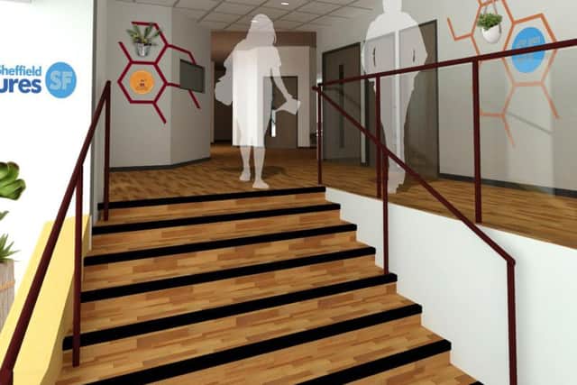 An image of what the entrance area will look like
