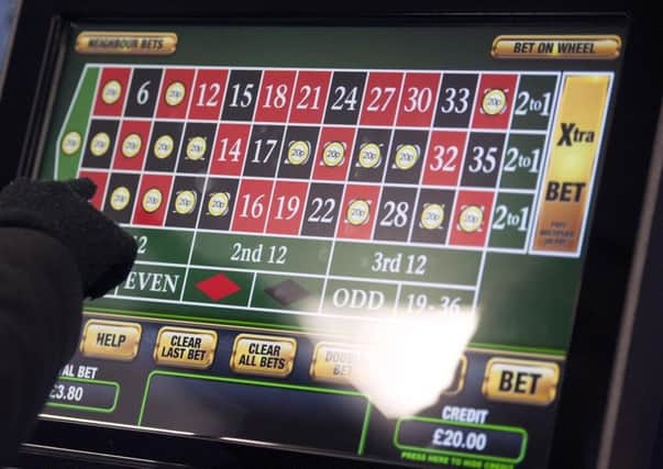 Roulette played on a fixed odds betting terminal