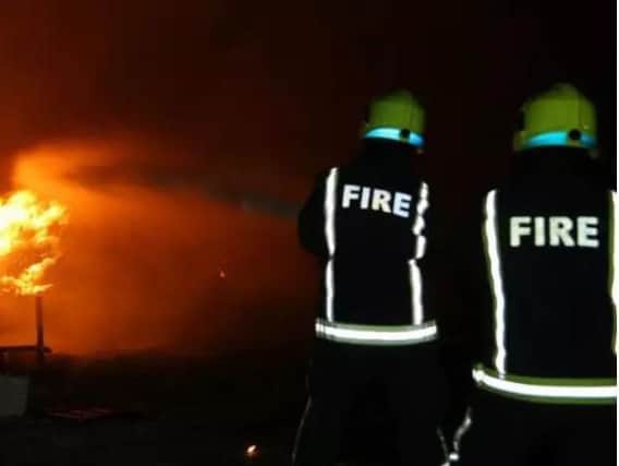 Firefighters dealt with a number of car and van fires over the weekend