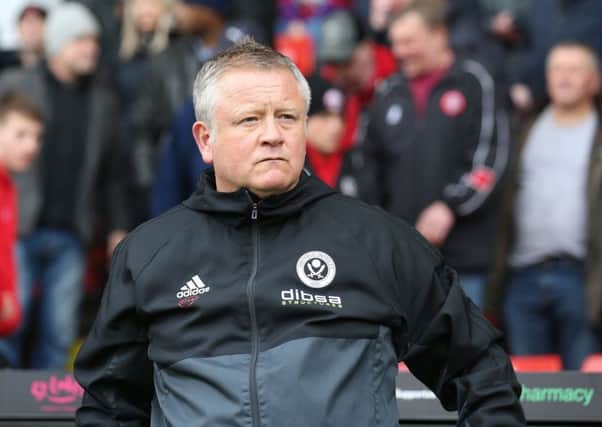 Chris Wilder is staying with Sheffield United: Simon Bellis/Sportimage