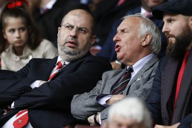 Sheffield United's co-owners Prince Abdullah and Kevin McCabe.