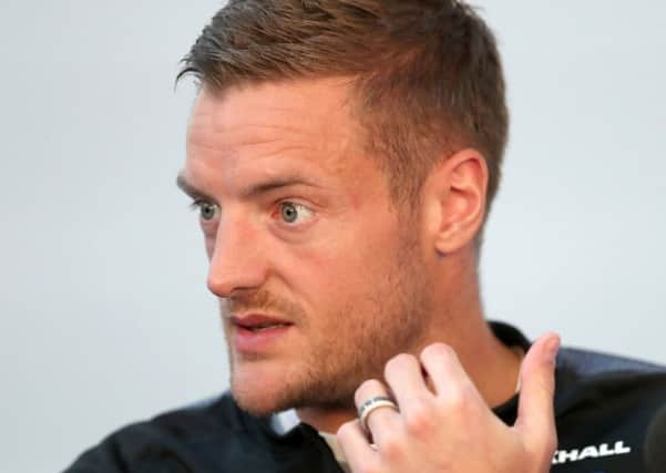 England's Jamie Vardy during a press conference at St George's Park, Burton. Pic: David Davies/PA Wire.