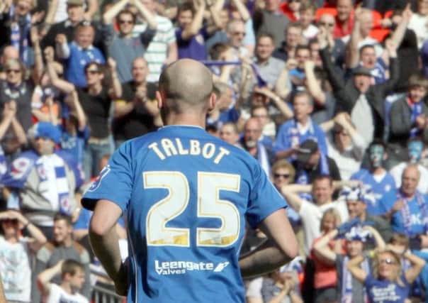 Chesterfield FC at Wembley v Swindon Town. Drew Talbot