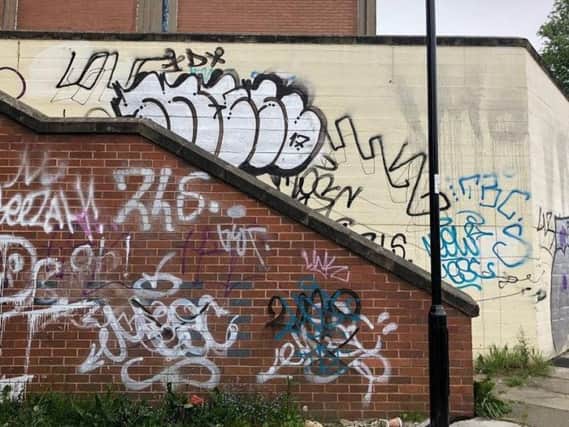 Graffiti in Park Hill, Sheffield