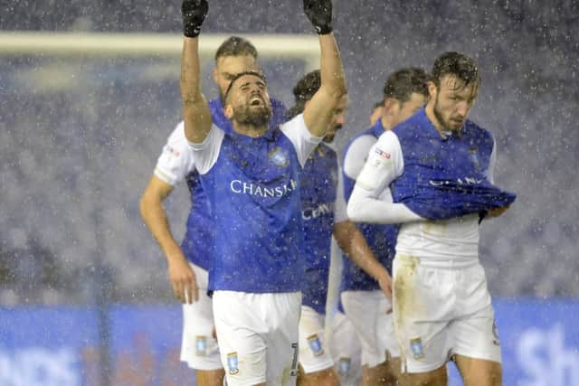 Marco Matias celebrates scoring in the FA Cup against Carlisle