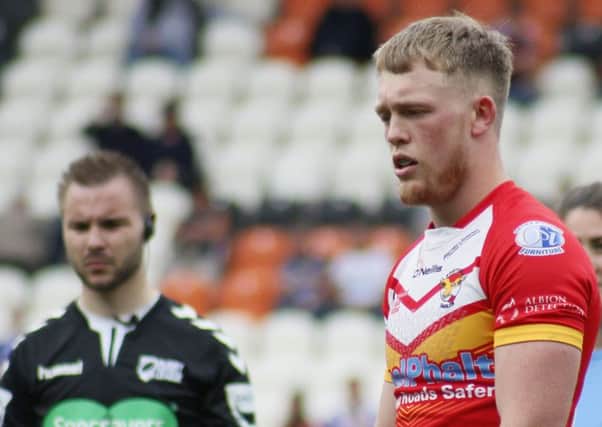 Cory Aston during Sheffield Eagles' Summer Bash clash with Barrow. Picture: Alex Coleman, ADC Photography.