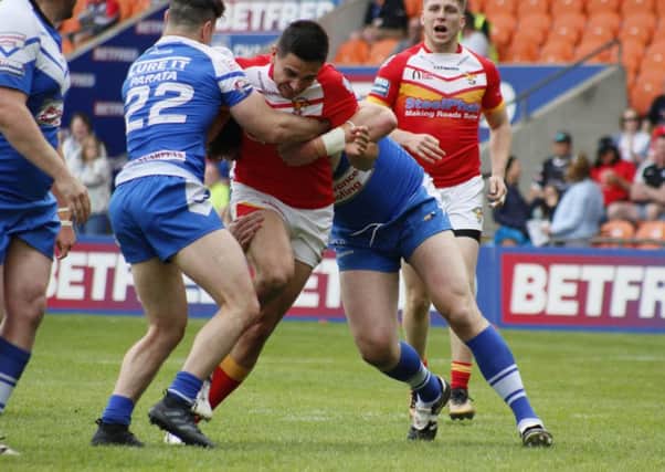 Mike Weldon during Sheffield Eagles' Summer Bash clash with Barrow. Picture: Alex Coleman, ADC Photography.