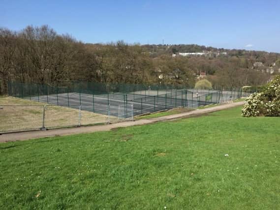 Two of the tennis courts at Bingham Park have already been overhauled thanks to a grant given bythe Lawn Tennis Association (Picture: Bingham Park Community Group)