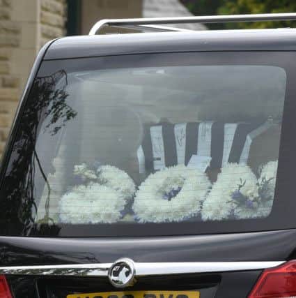 The funeral of Scott Westgarth.