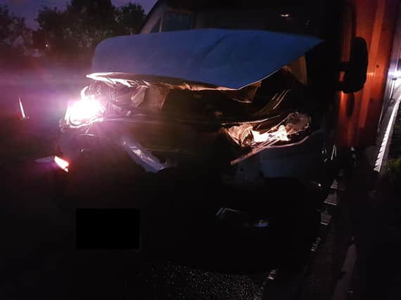 Crash on M1 - Credit: SYP Operational Support