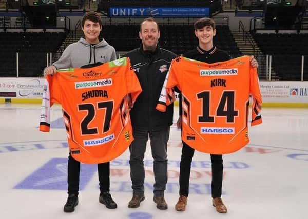 Flashback: Sheffield Steelers sign GB youngsters Cole Sudra and Liam Kirk on three year full time apprentice contracts.