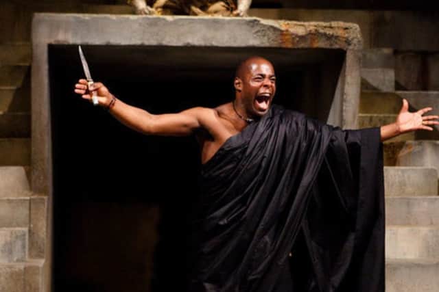 Paterson Joseph as Brutus in the RSC's 2012 production of Julius Caesar (photo: Kwame Lestrade)