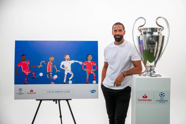- SEPTEMBER 02: Rio Ferdinand Launches Champions Challenge Cards on 2nd September 2020. (Photo by Getty Images/Getty Images)