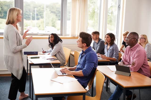 Adults in England who do not have A Level qualifications are set to be offered a free, fully funded college course, the government has announced (Photo: Shutterstock)