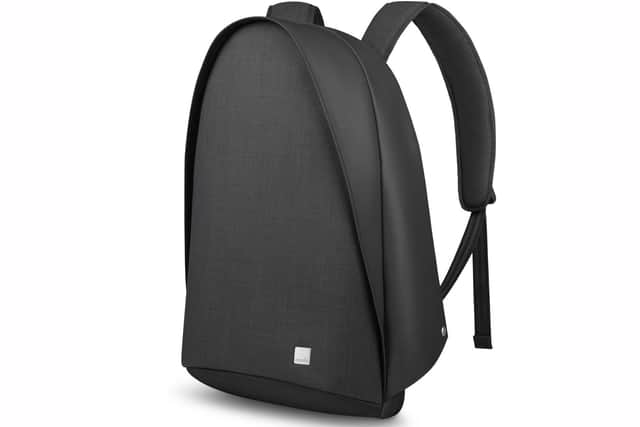 The Moshi Tego Backpack in black.