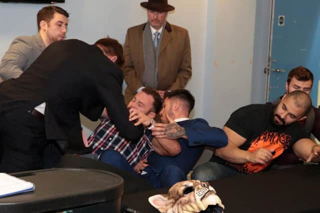 Press conference turns into a brawl after war of words